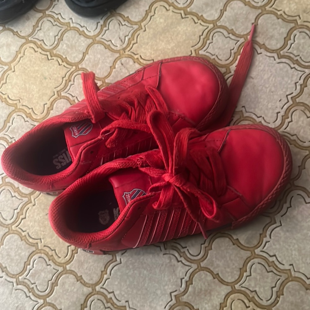 Little boy K-Swiss shoes